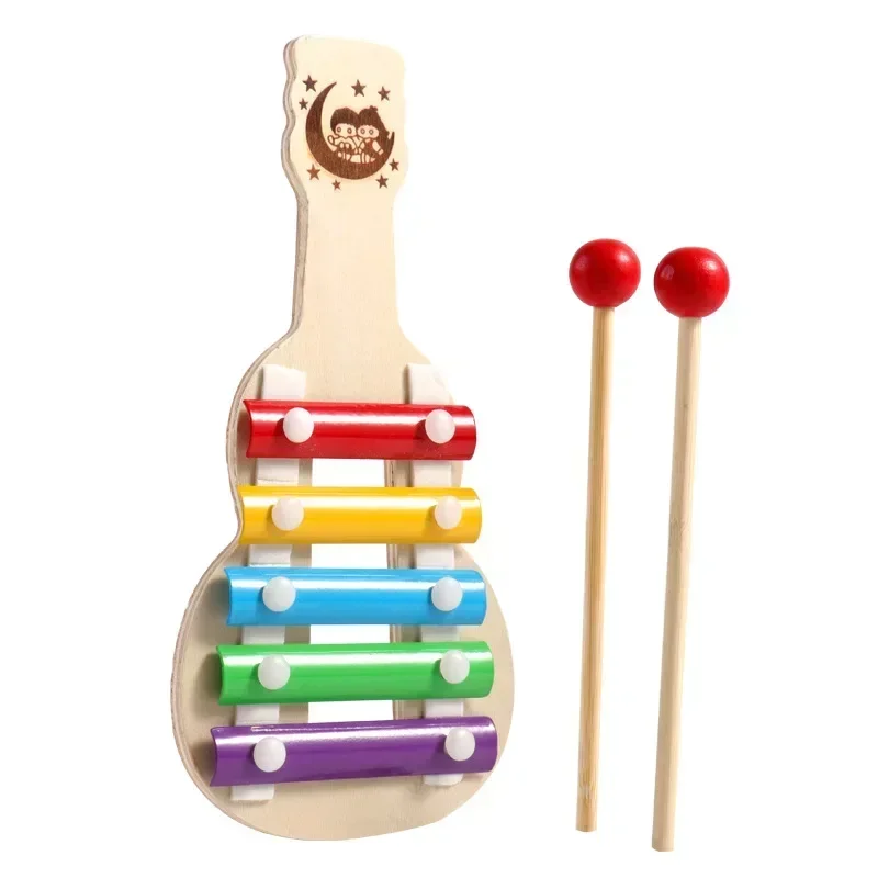 Wooden 4 Tones Multicolor Xylophone Wood Musical Instrument Toys for Baby Kids Wood Musical Instrument Toys Accessories 6