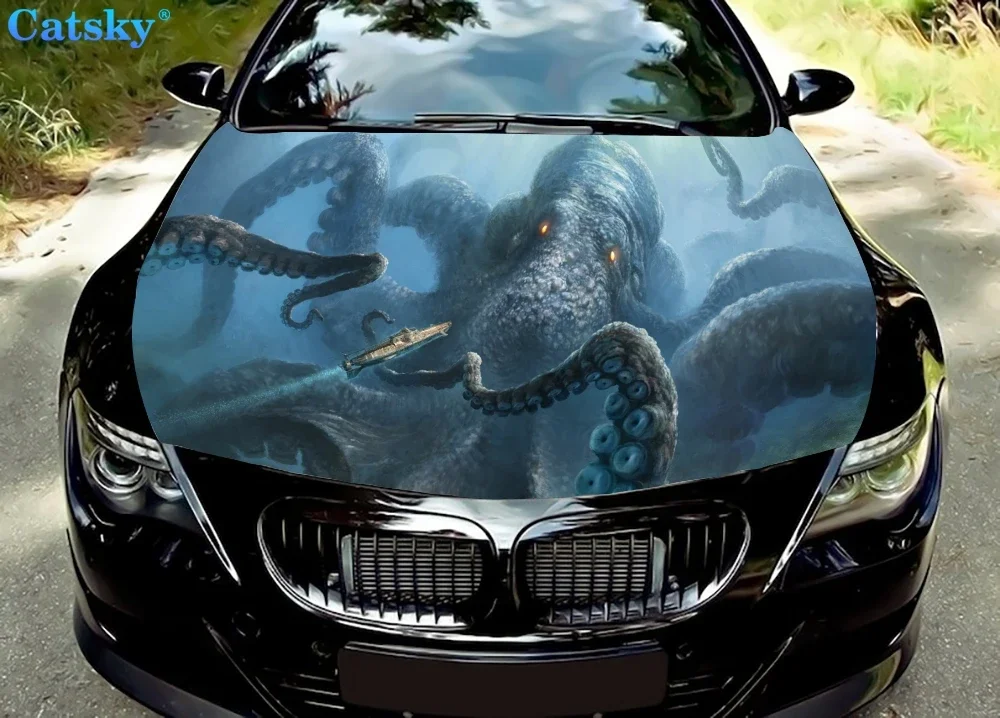 

Виниловая наклейка на капот автомобиля «Морской Монстр»