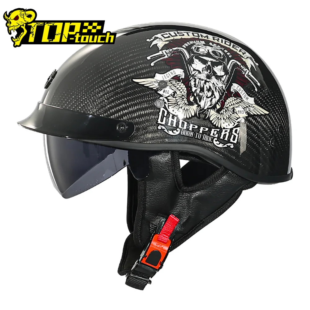 

Half Helmet Bike Bicycle Electric Motorcycle Helmet Scooter Sport Safe Retro Summer Helmet Moto Cascos Chopper Riding Crash Hat