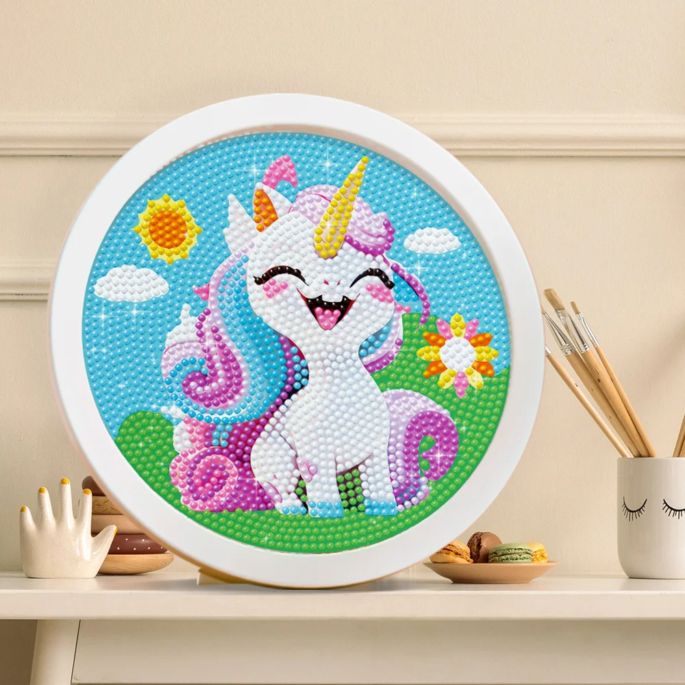 DIY Handmade Diamond Painting Cartoon Unicorn Mermaid Mosaic Diamond Painting Set Gift Toys for Girls Home Decoration