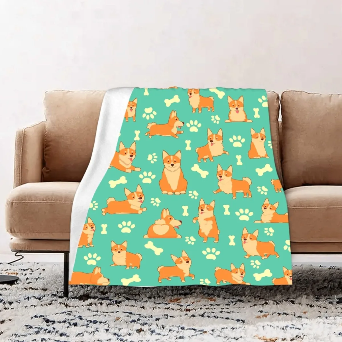 Dachshund Blanket Gifts for Women Cute Dog Lightweight Cozy Flannel Fleece Throw Blanket  Decor 6