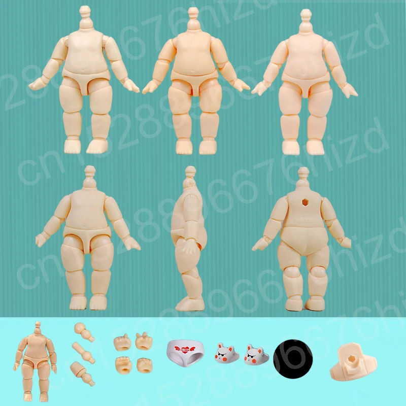 Corpo Bambola BJD 1/12 Scala YMY2 - Sostituzione Action Figure 9,6cm/11cm Con Articolazioni, Compatibile Con Teste GSC, Colore Normal White