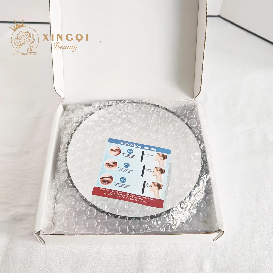 round mirror magnifying 10x 20x 30x with suction cups for makeup black mini 6" travel type hand magnified cosmetic mirror makeup mirror magnifying mirror hand holding mirror