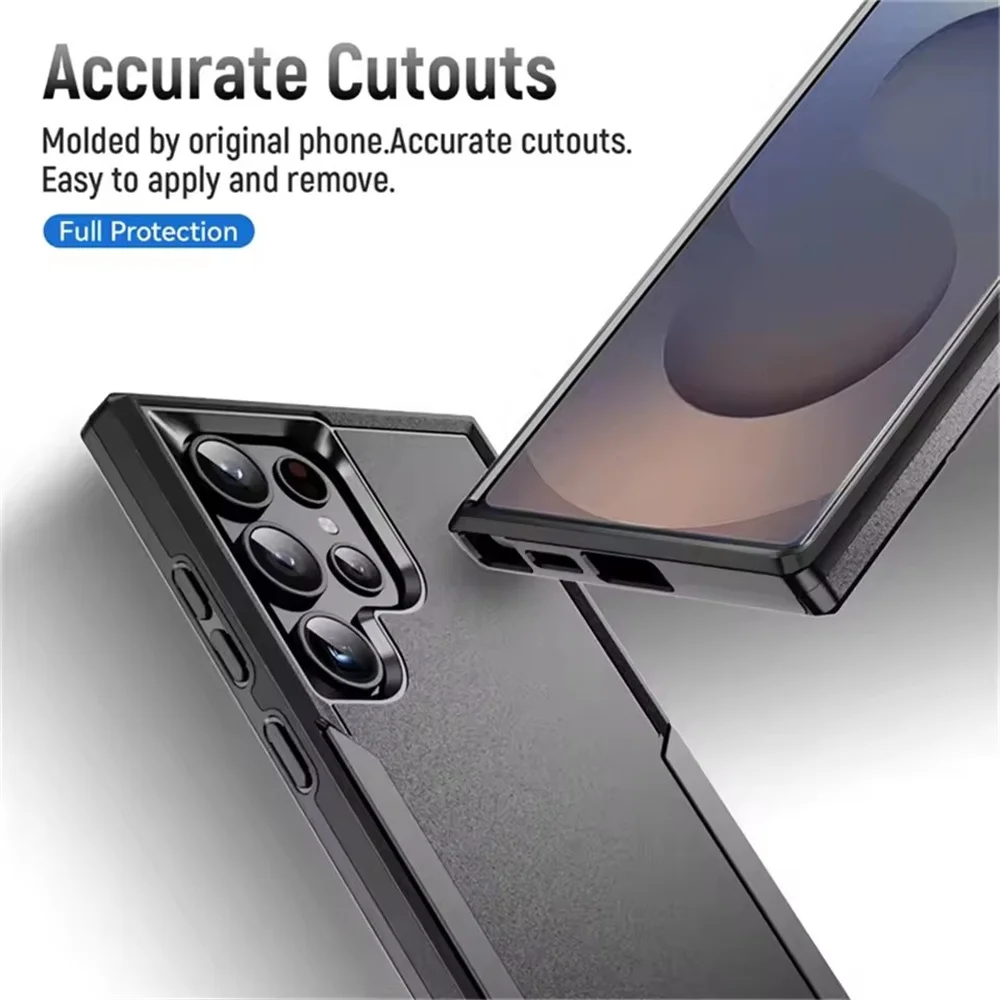 Luxury Military Armor Shockproof Dual-Layer Bumper Case