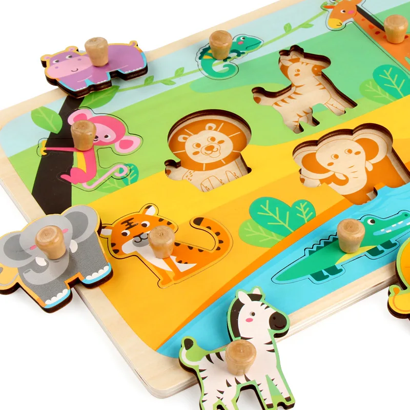 Quebra-cabeças intelectuais brinquedos face-changing jogo quebra-cabeça  pai-filho jogo interativo montessori quebra-cabeças de madeira mão placas  de garra brinquedos - AliExpress