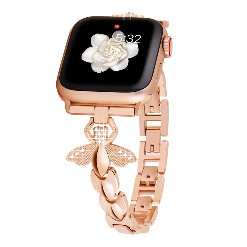 Metal steel strap for Apple Watch Ultra 8 7 6 5 4 SE strap 49mm 45mm 41mm 42mm 44mm iwatch 3 42mm 38mm diamond strap accessories