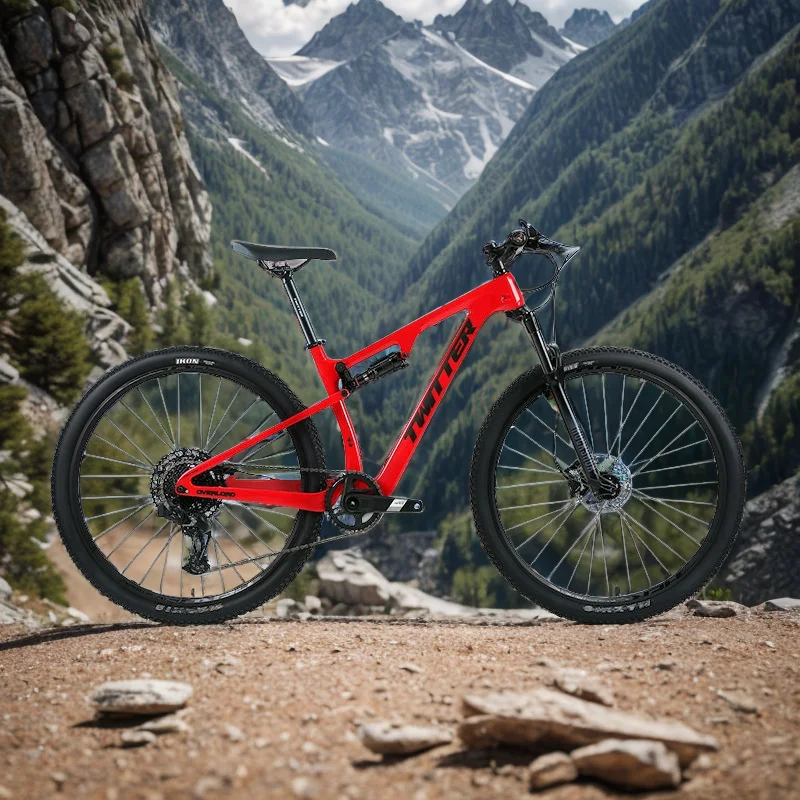 Twitter Full Suspension Mountain Bike Telaio In Fibra Di Carbonio Coda Morbida Freno A Disco Per Bicicletta Mtb 27.5/29 Pollici Bicicletta Da Discesa 