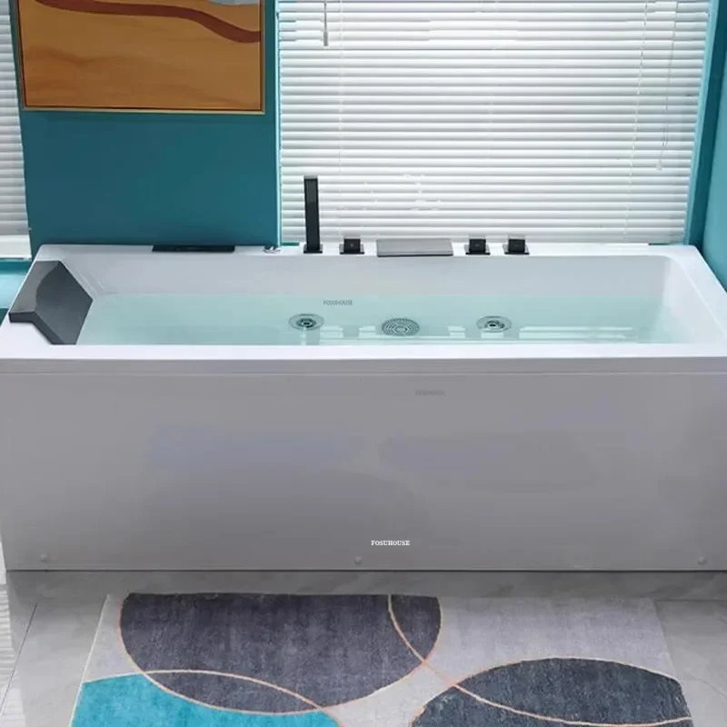 Household Surf Massage Jacuzzi Acrylic Massage Bathtub Bathroom Supplies Intelligent Thermostatic Bathtub Small Apartment  X 3