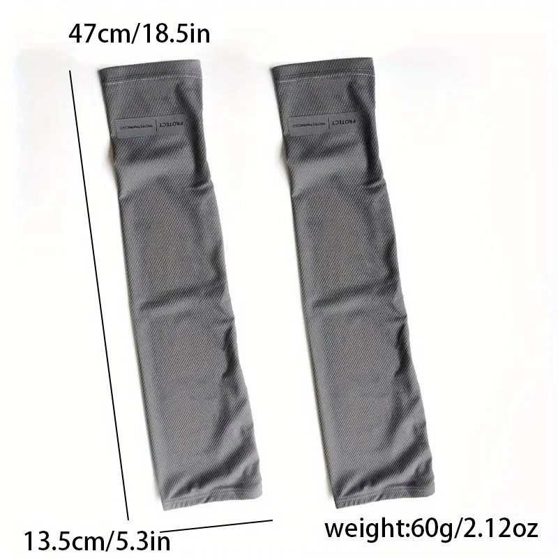 Unisex Summer Breathable Cooling Arm Sleeves, UV Protection Sunblock Gloves for Driving & Outdoor Activities, Reflective Design