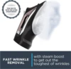 Get stainless steel soleplate steam iron, retractable rope micro steam hole, cotton, wool, linen, 1725 watt portable, ironing 4