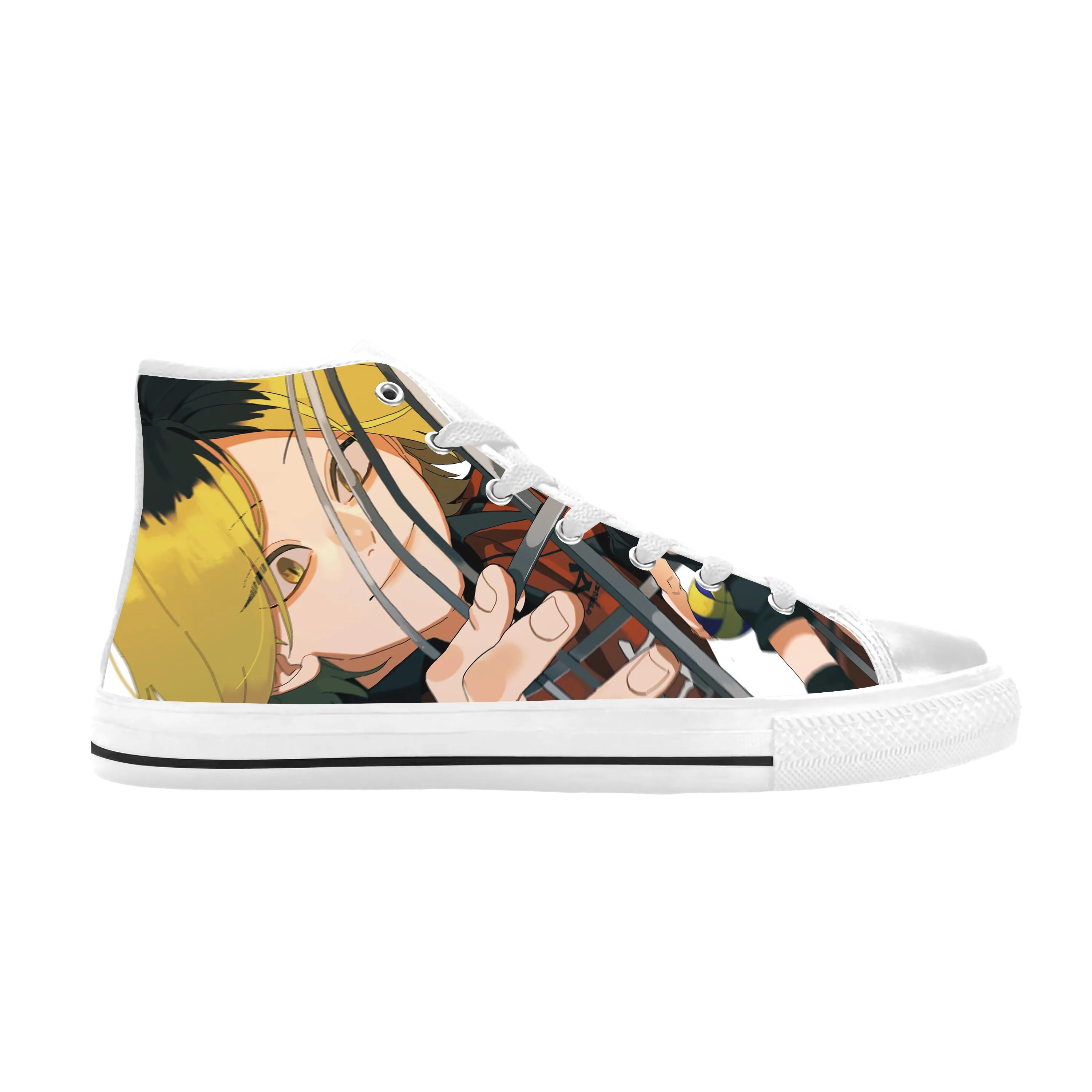 Japanese Anime Manga Cartoon Haikyuu Kozume Kenma Casual Cloth Shoes High Top Comfortable Breathable 3D Print Men Women Sneakers