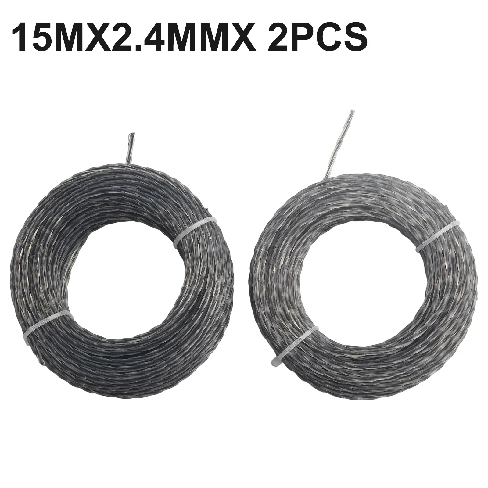 Core-reinforced Grass Trimmer Line 2.0-3.0 MmX15m 30m Line Spool Lawn Trimmer Mower Cord Replacement 4 Size Garden Tool 2 Sets