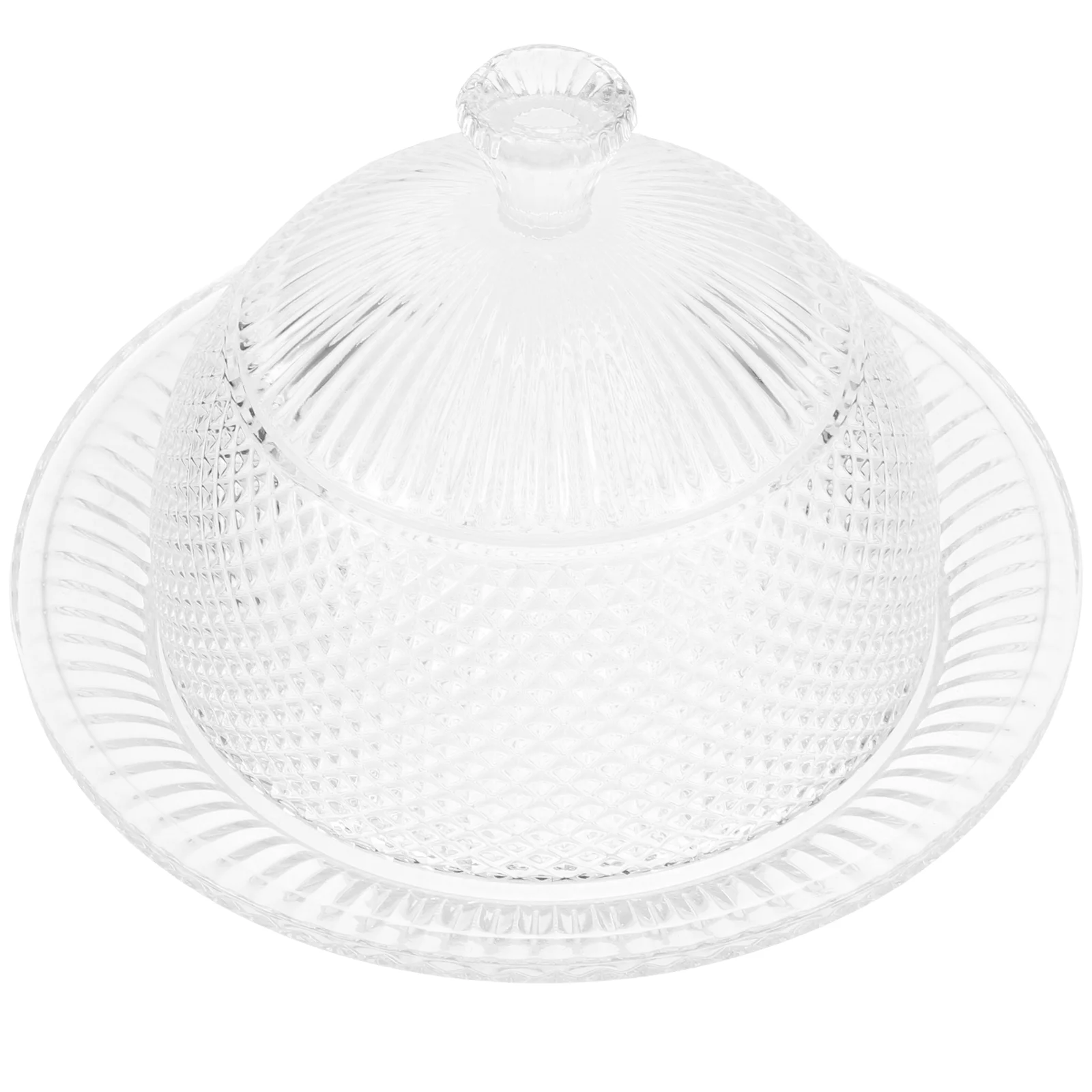 

Plate Cover Clear Cake Dome Round Glass Anti- Splatter Plate Cover Food Umbrella Screen Bell Tent Cake Dessert Dome Cover