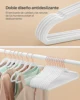 SONGMICSHOME Velvet Hangers 50 Pack, Non-Slip Hangers with Rose Gold-Colored Swivel Hooks, Slim Space-Saving Hangers 3