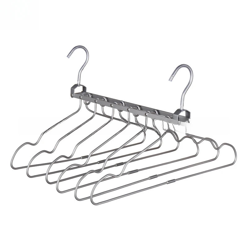Aluminum Pants Hangers,Space Saving Jeans Scarf Organizer,Multi-Functional Closet Heavy Rack for Slacks Skirt Trousers
