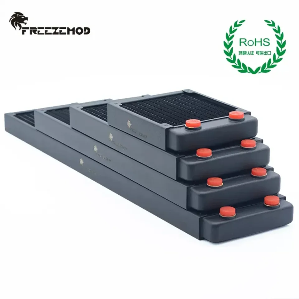 Frezemod-銅製ラジエーター120/240/360mm,水冷mod 2.7/2.9cm