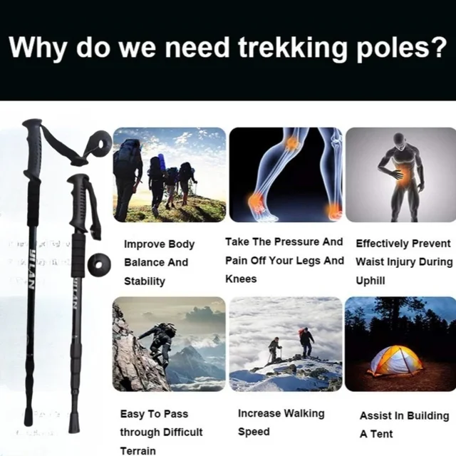 Collapsible Hiking Trekking Poles 4