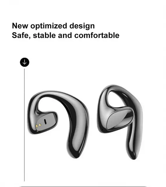 Air Conduction Blu-Headphones Noise Reduction Waterproof Wireless Earphone  with Mic Over-Ear Hook Headsets Earbuds - AliExpress