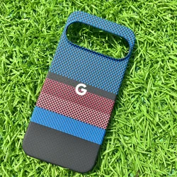 Luxury Slim Carbon Fiber Magsafe Wireless Charging Protective Case - Pixel 7 Pro (Blue)
