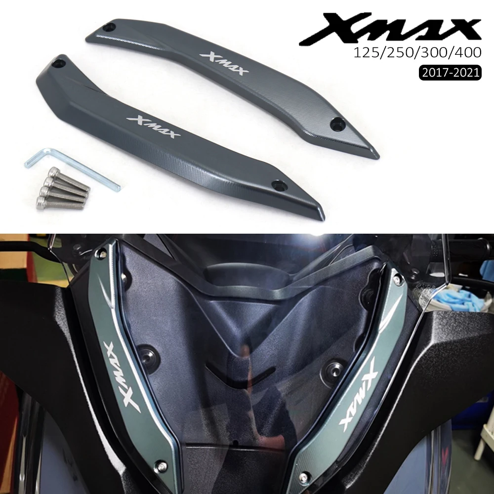 

XMAX300 Accessories Windshield Deflectors Windscreens Bracket Set Protector For YAMAHA XMAX 125 250 300 400 2017-2021 Motorcycle