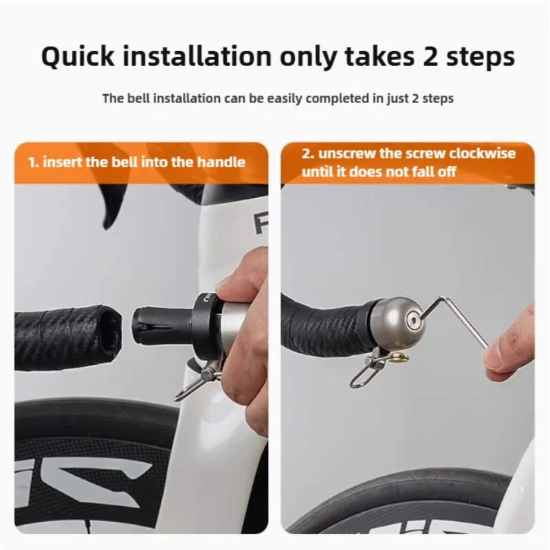 Aluminum Alloy Bicycle Safety Bell 110dB Loud Mini Horn