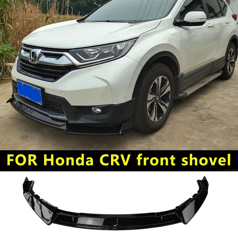 

Для Honda CRV CR-V 2017 2018 2019 новый высококачественный черный бампер из АБС-пластика передний диффузор для губ защитный спойлер аксессуары из АБС