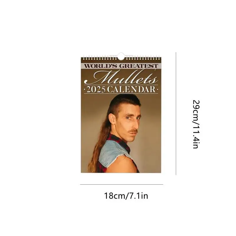 Calendar Monthly Planner Daily View Planner Organizer Funny World's Greatest Mullets Journal desk calendar wall calendar habit tracker calendar paper wall calendar