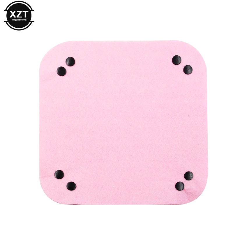 4pcs Fabric Felt Folding Square Dice Tray Portable Quadrilateral Dice Box For Board Games Storage 25*25cm Desktop Storage