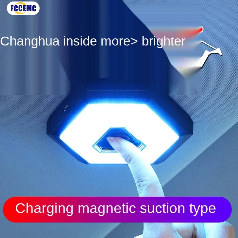 3ColorsLEDUSBWirelessCarInteriorCeilingDomeLightReadingUSB