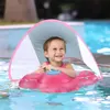 Baby Swimming Float With Canopy Inflatable Infant Ring Kids Pool Accessories Circle Bathing Summer Toys 1