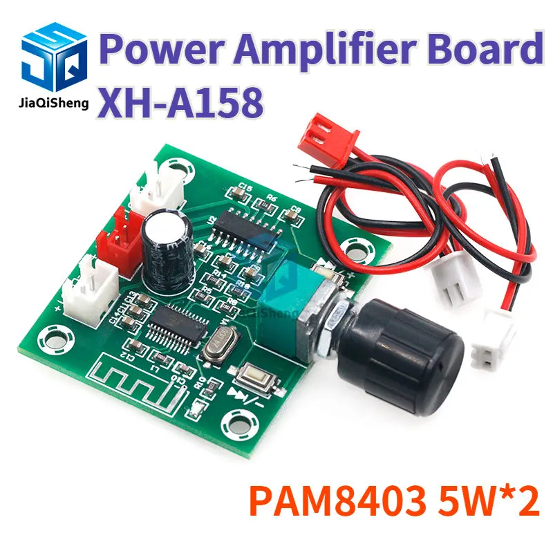 Amplificador Estéreo HD Inalámbrico Placa Amplificadora Bluetooth 5.0 PAM8403 - Estéreo, 2x5W, Doble Canal, HD, Para Proyectos De Audio DIY Proyector Android