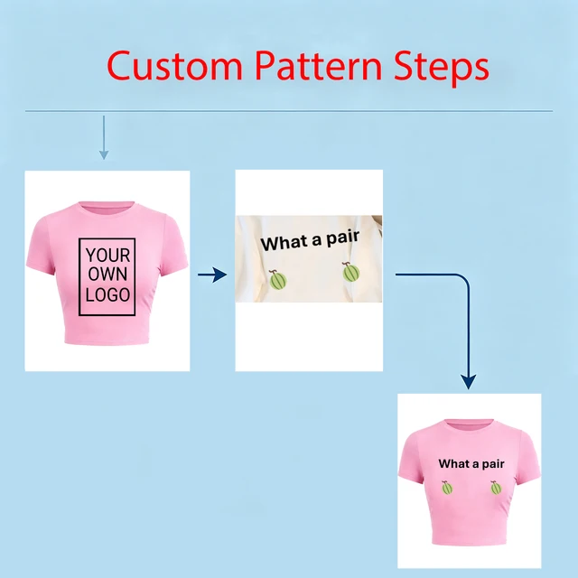 Customized The Logo Picture Women Crop T-Shirt Y2K Slim Summer Short Sleeves Comfortable DIY T Shirts Sexy Street Tee Tops 3