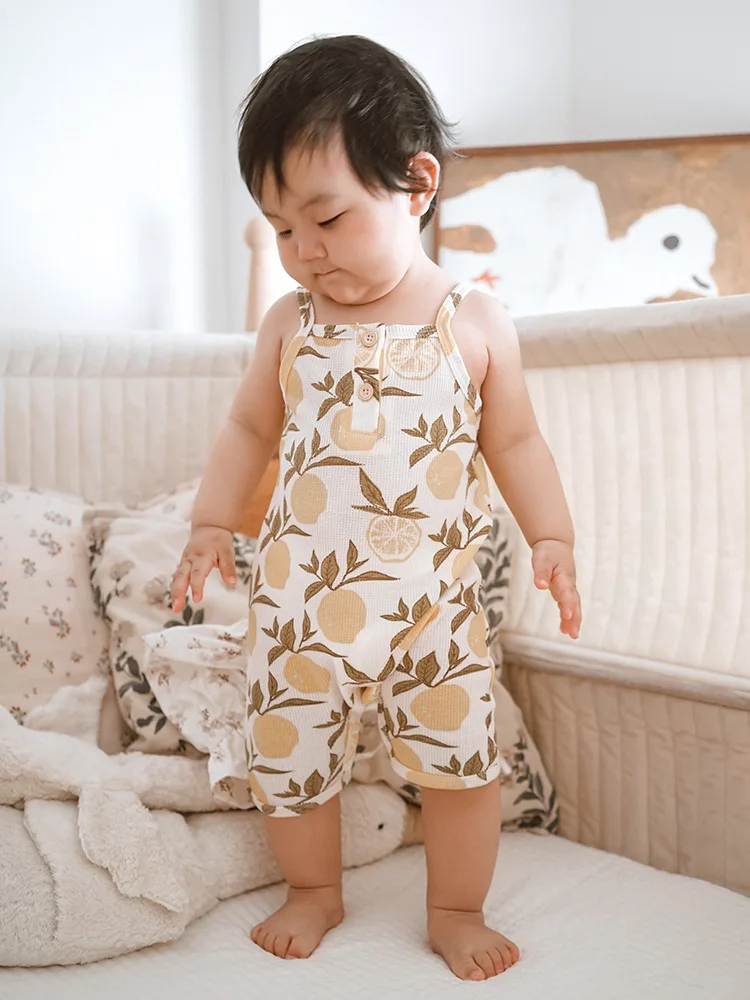 Cotton Baby Jumpsuit Summer Romper for Infant Boys and Girls