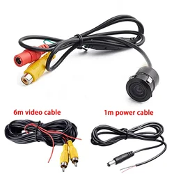 HD Night Vision Waterproof Rear View Camera with Video Cable and LED Backup Monitor (Dakong with cable)