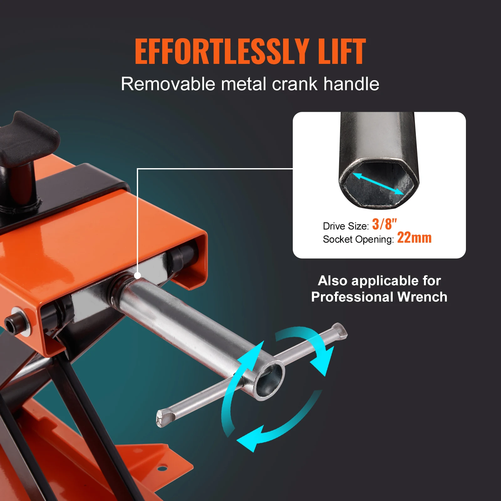 Steel Motorcycle Scissor Lift Jack for Bike Maintenance