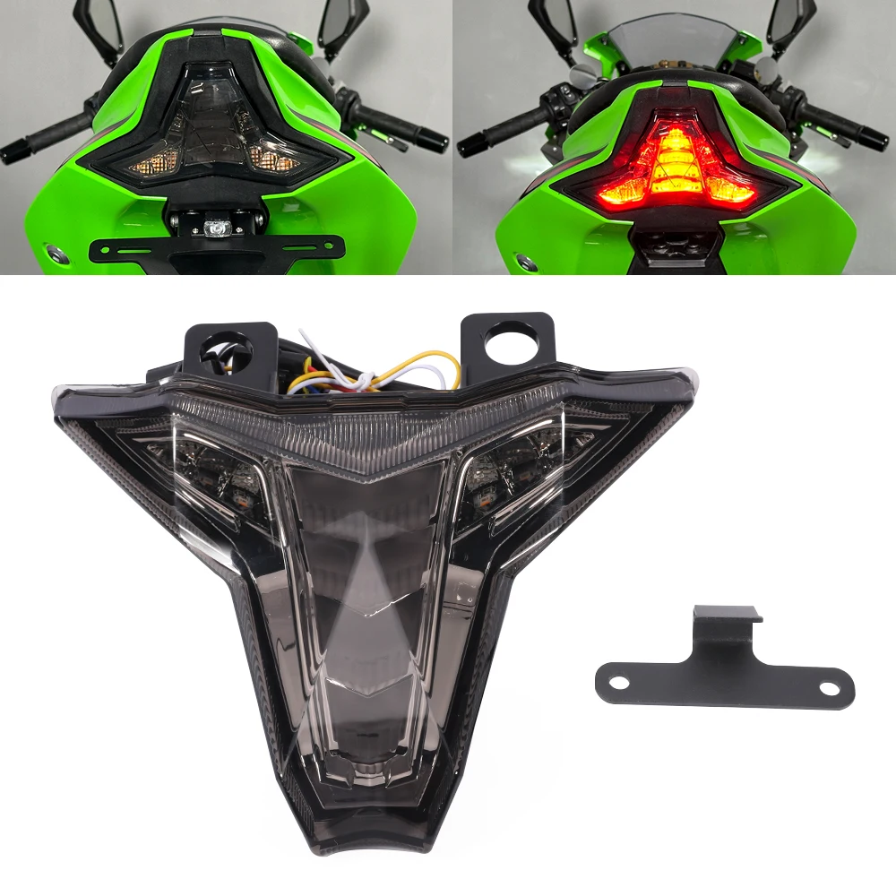 2026 ZX6R LED Tail Brake Light For Kawasaki Ninja ZX10R ZX4R ZX25R