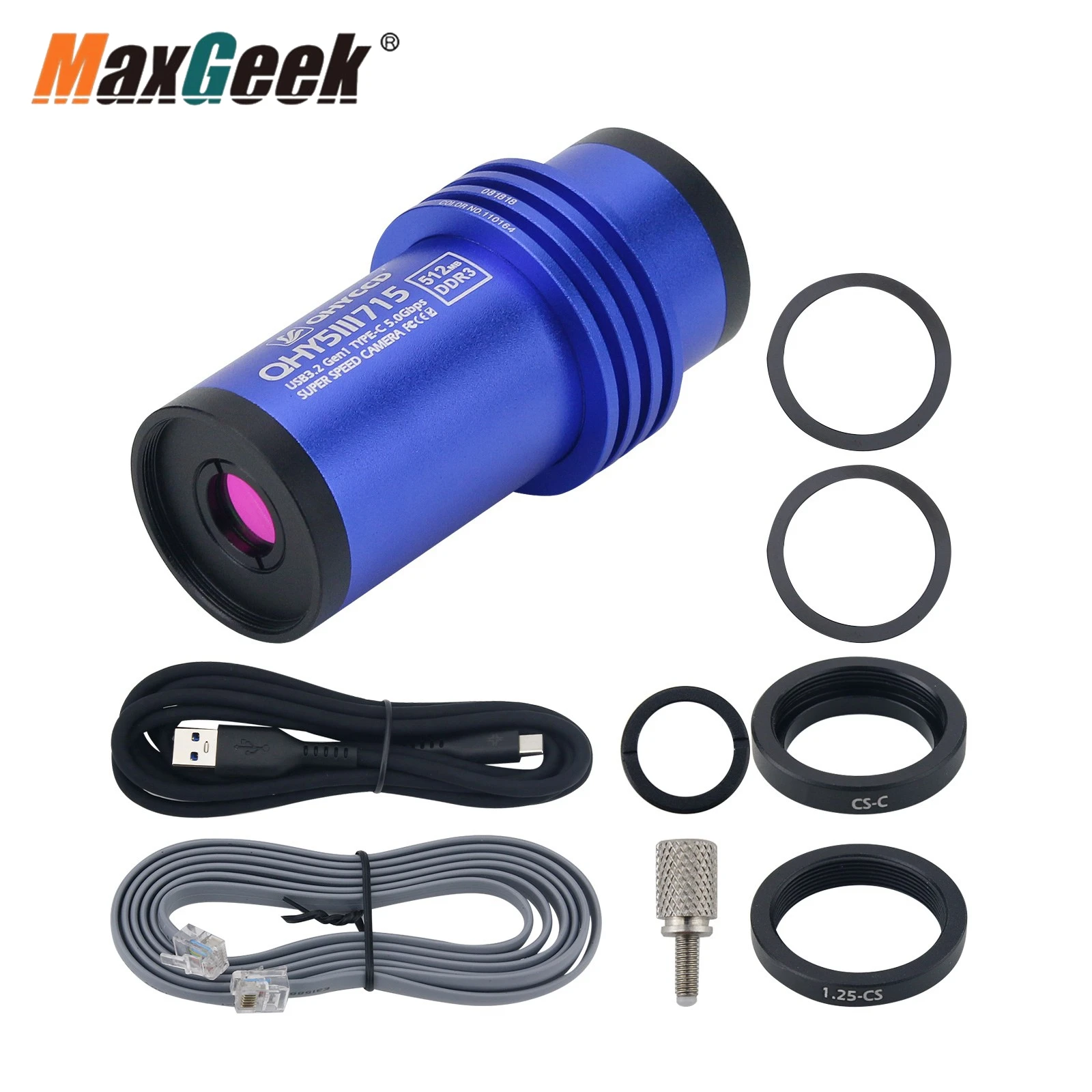 

Maxgeek QHYCCD QHY5III715C, новое поколение, 4K, Планетарная гид, астрономическая камера 1,45 мкм, 8,4 мегапикселей, астрономический аксессуар