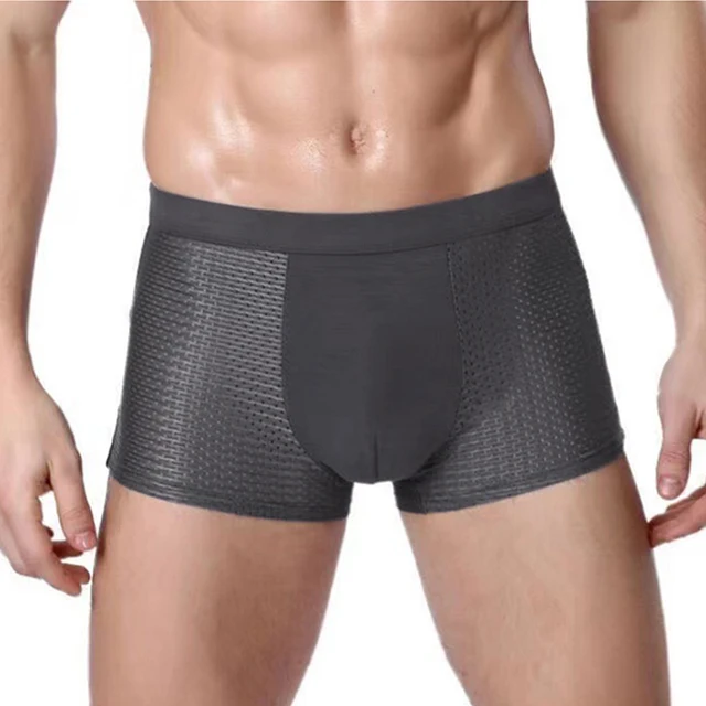 We.Fine Bamboo Boxer Briefs 4Pcs Microfiber Stretch Underwear for Men - Image 3