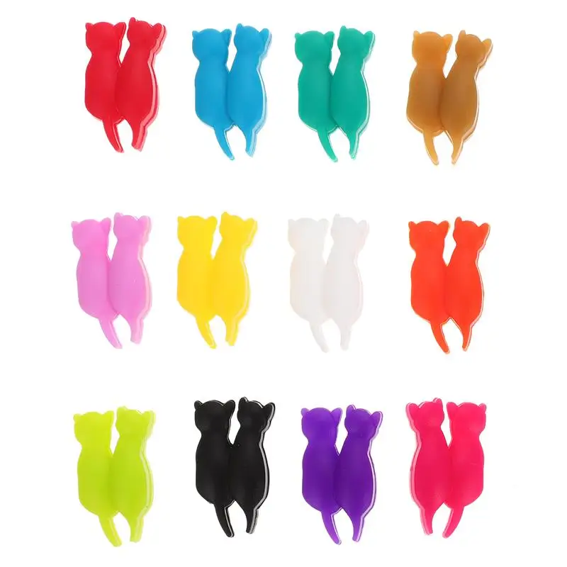 12Pcs Silicone Wine Glass Charm Decorative Cup Marker Wine Glass Marker Party Decor Identifier Cup Mark