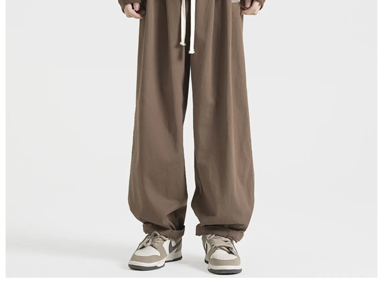 Casual Pants Men's Spring And Autumn Wide-legged Korean Version Of The Trend of Loose Dragging Retro American straight