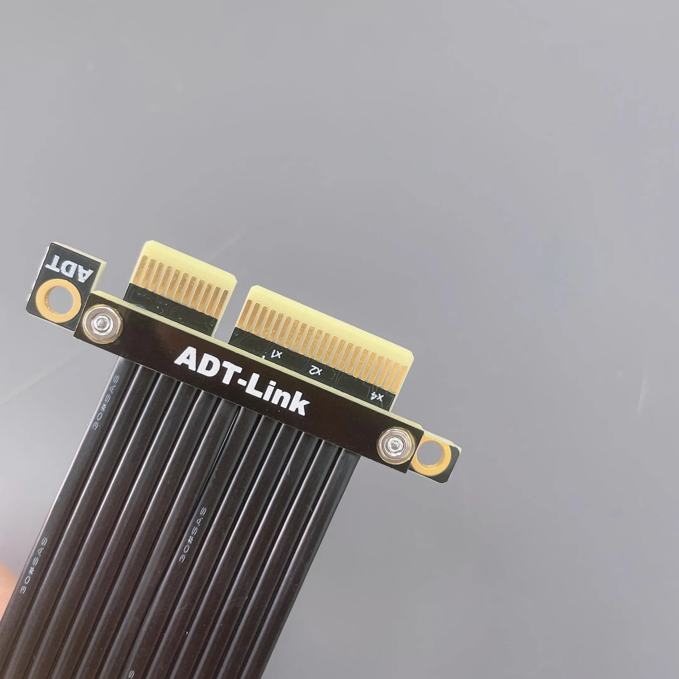 Pci-e x4 para x4 Girar 90 Graus Vertical Ângulo Direito Extensão Cabo Duplo Cotovelo 90 Graus Pci Express 4.0 4x Riser Cabo - Imagem 5