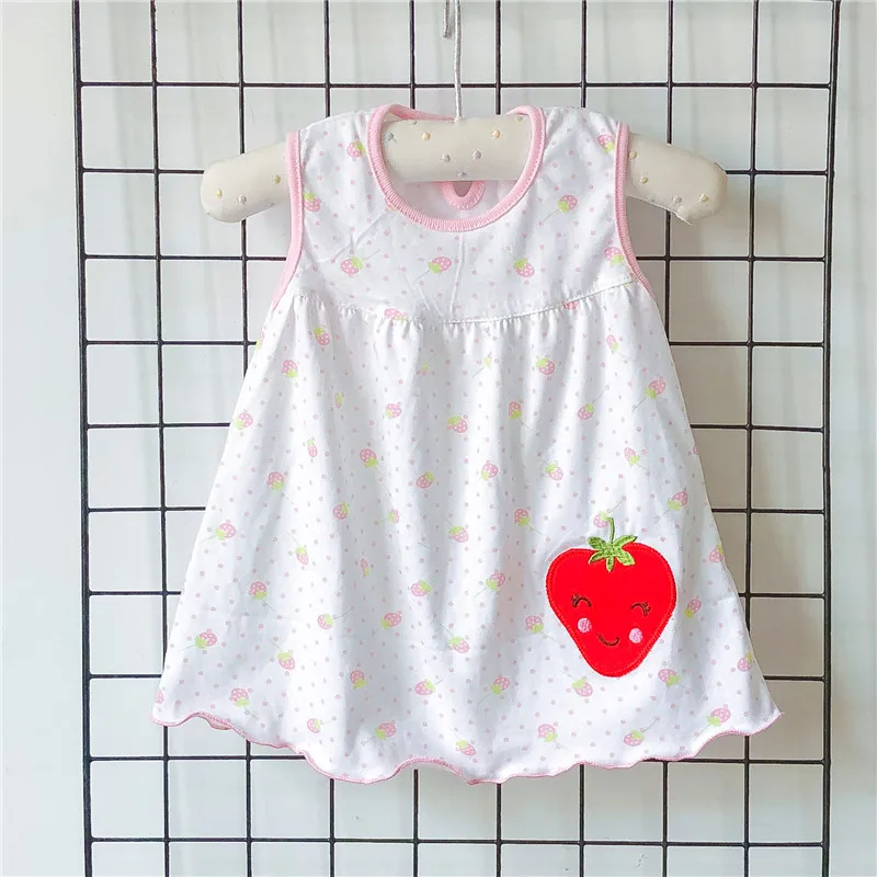 Baby Girl Summer Dress Cotton Princess Frock 0-2Y Skirt Toddler