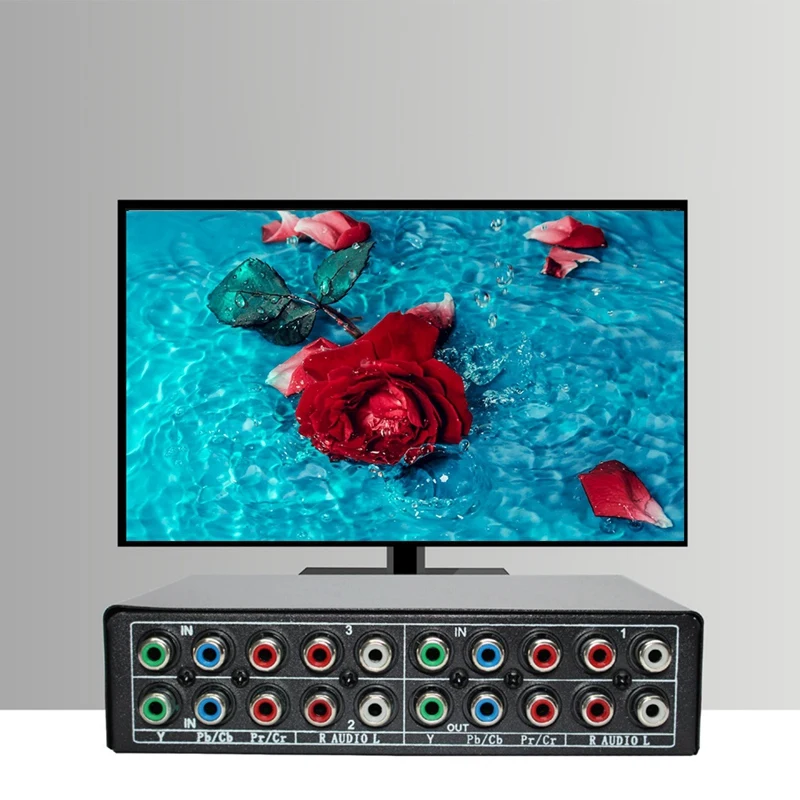 RGB 컴포넌트 스위치 선택기 5 3방향 YPBPR 케이블 컴포넌트 스위치 PS2 DVD 플레이어 TV-A23U용 AV 스위처
