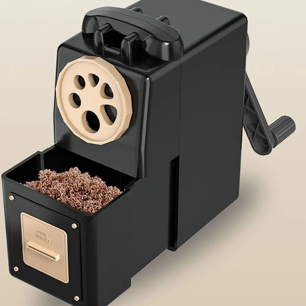 대구경 연필 깎이 다공성 핸드 크랭크 스케치 샤프너 5단 조절식 연필 자동 전진