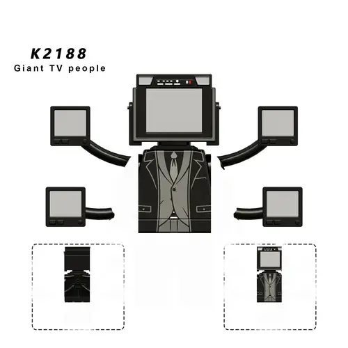 New KDL SWAT Skibidi Toilet Man Figures Anime Block Toys TvMan Titan Cameraman Speakerman Bricks Model Toy Birthday Gift - Image 74