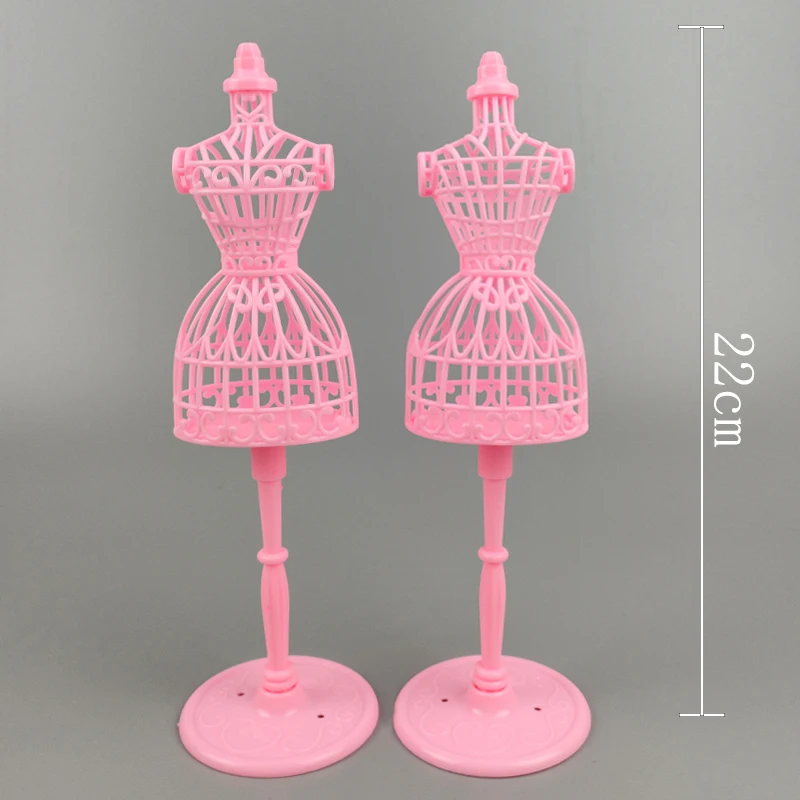Dress Barbie Doll Clothes & Accessories Pink Plastic Doll Display Stand For  11.5' Figures | Adjustable Dress Form Holder For Barbie & Fashion Dolls Doll  Stand