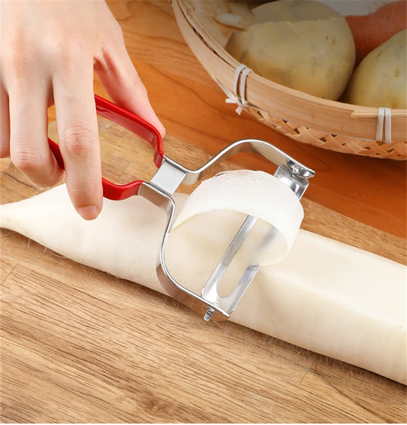 Description Picture 2 of itemWide Mouth Stainless Steel Cabbage Grater with Silicone Handle Vegetable Potato Shredder Peeler Slicer Cutter Kitchen Gadgets