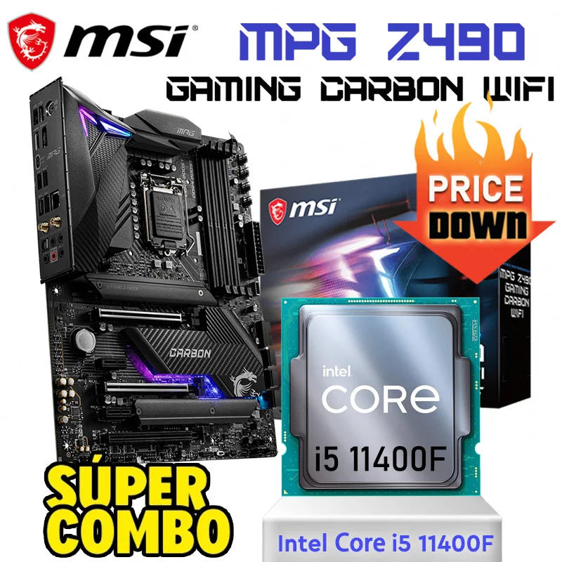 intel core i5 11400F MSI Z490 マザボ CPUセット