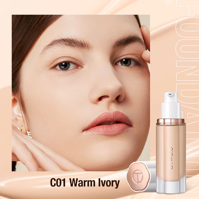 O.TWO.O Liquid Foundation Cream for Face 30ml High Coverage Makeup Base SPF30 Waterproof Concealer Makeup Foundation 9