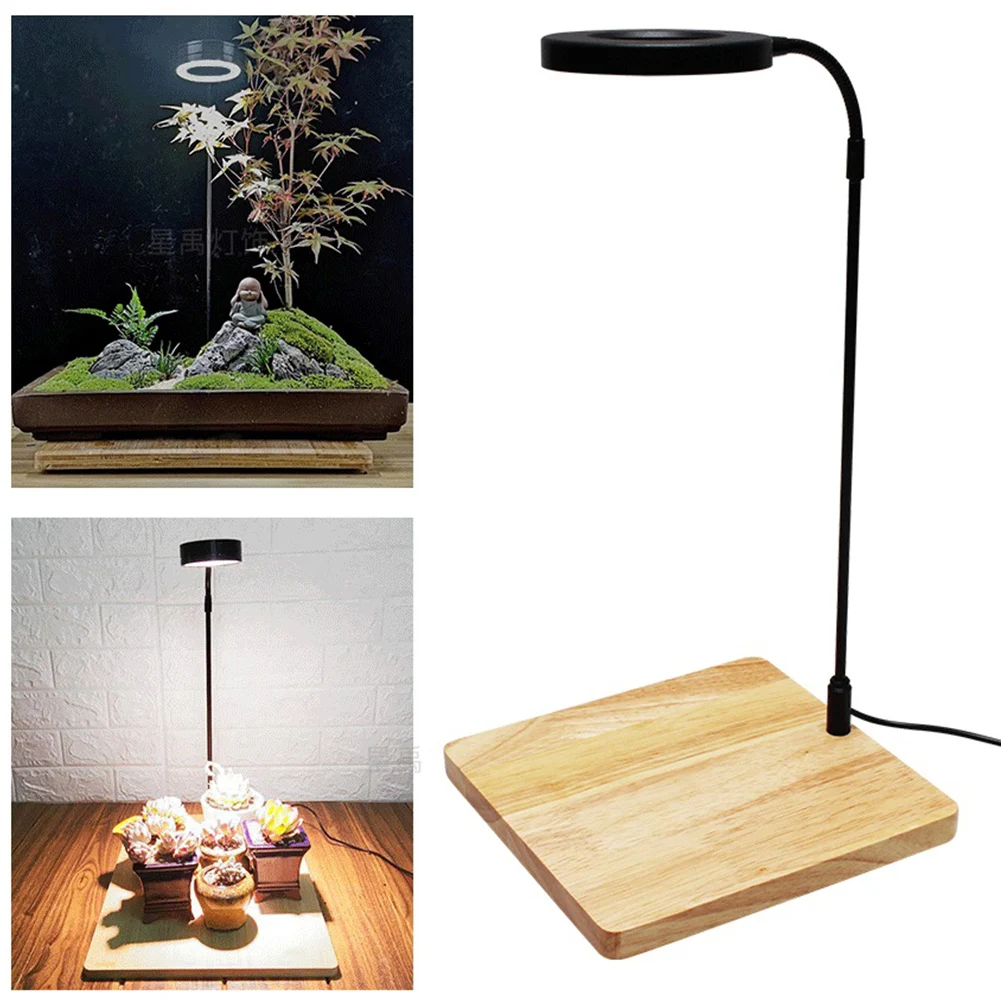 

Potted Plants Heat Insulation With Wood Board Waterproof USB Powered Miniature Landscape Aquarium LED Light Home Fish Tank